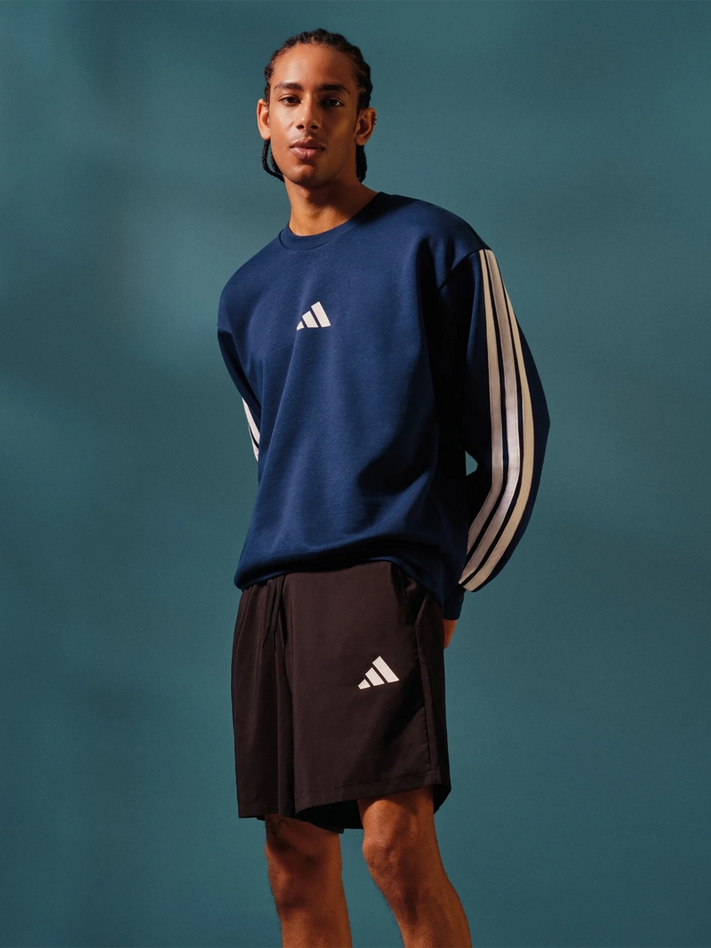 ADIDAS POLERÓN HOMBRE ADIDAS JE6307 AZUL MANGA LARGA FEELCOZY ESSENTIALS FLEECE