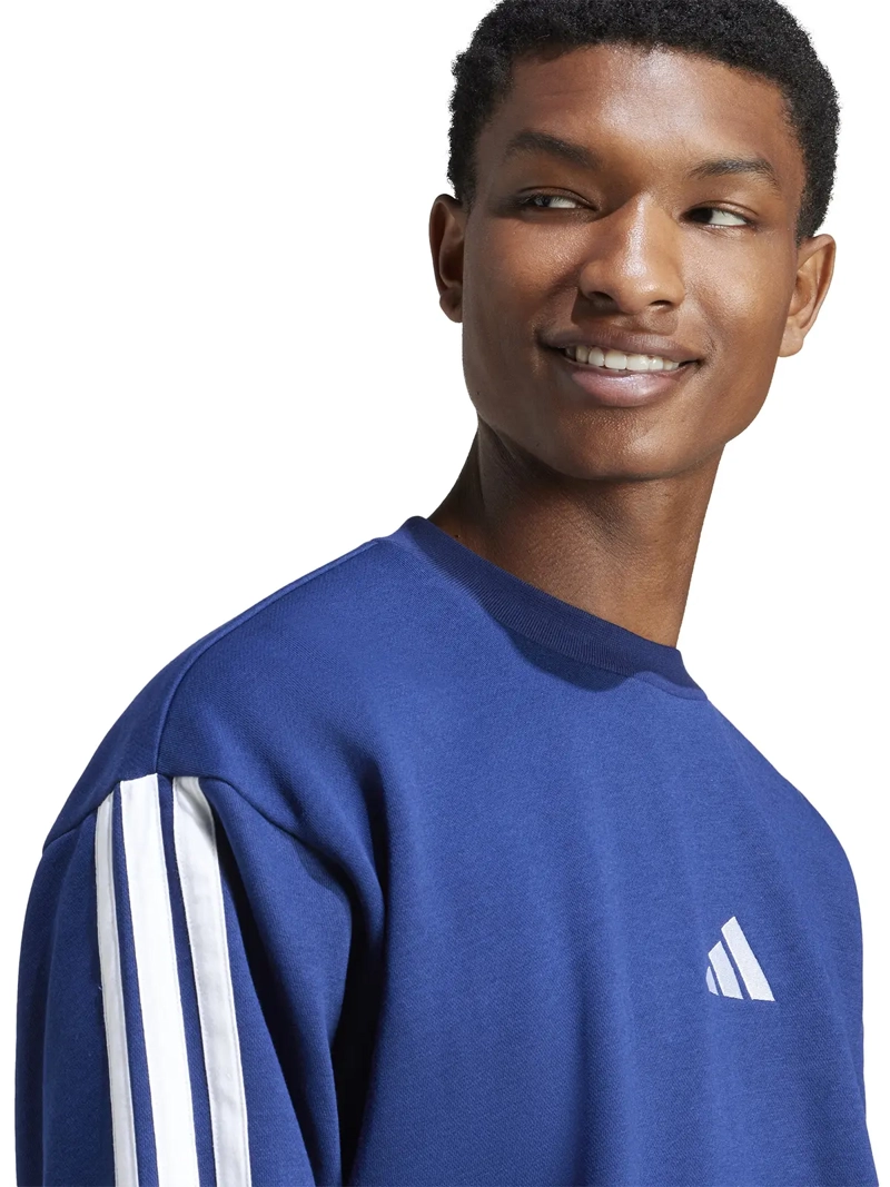 POLERÓN HOMBRE ADIDAS JE6307 AZUL MANGA LARGA FEELCOZY ESSENTIALS FLEECE - 4