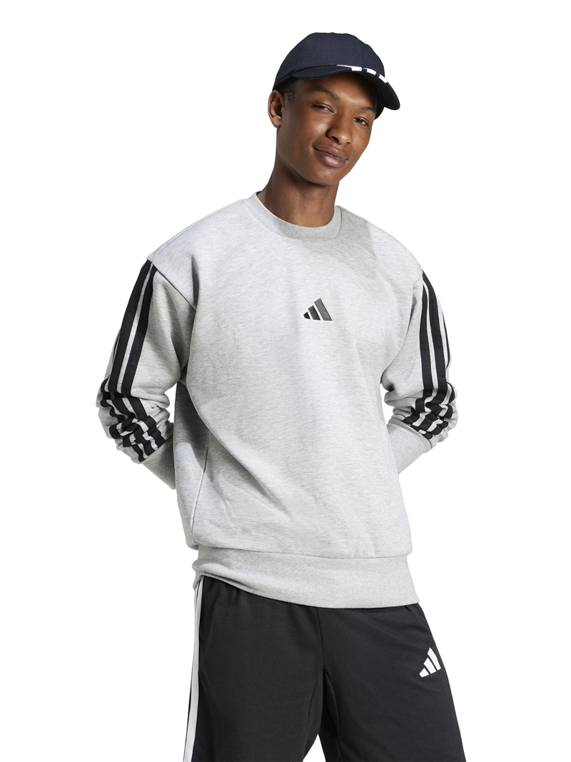 POLERÓN HOMBRE ADIDAS JE6308 GRIS MANGA LARGA FEELCOZY ESSENTIALS FLEECE - 1