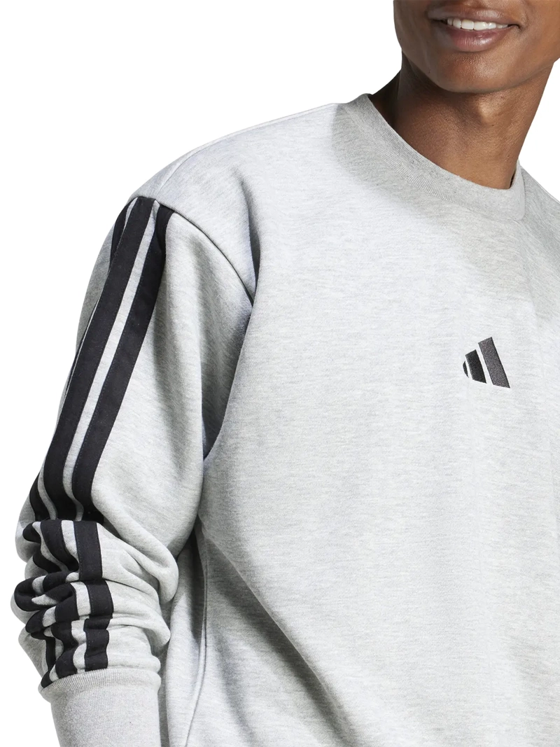 POLERÓN HOMBRE ADIDAS JE6308 GRIS MANGA LARGA FEELCOZY ESSENTIALS FLEECE - 3
