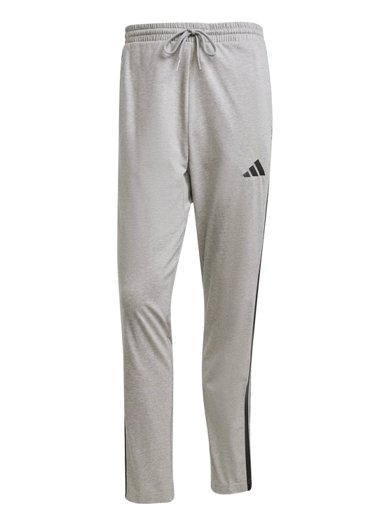 PANTALÓN DE BUZO HOMBRE ADIDAS JE6428 GRIS ESSENTIALS 3 BANDAS SINGLE JERSEY - 6