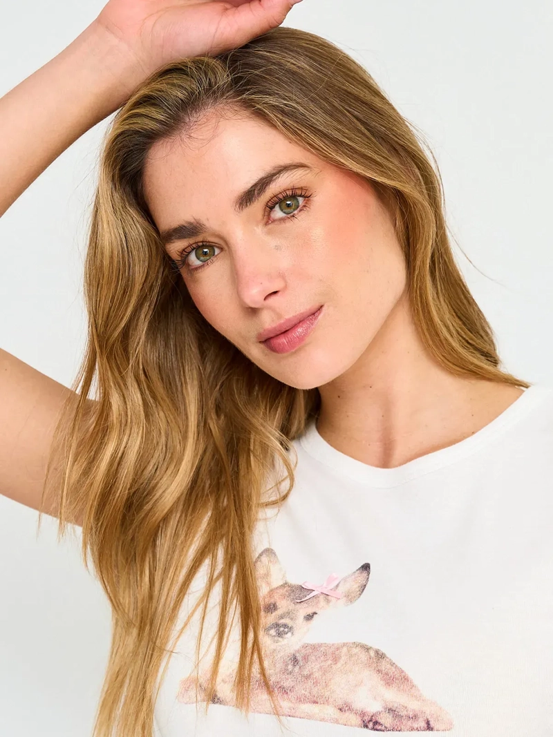 POLERA MUJER INDEX MARGA CORTA ALGODÓN - 3