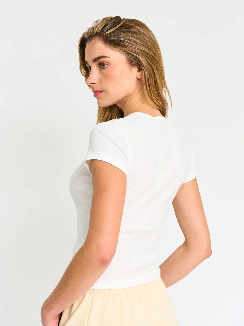 POLERA MUJER INDEX MARGA CORTA ALGODÓN - 2
