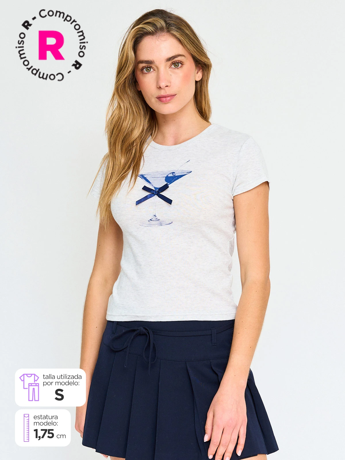 POLERA MUJER INDEX MARGA CORTA ALGODÓN - 1