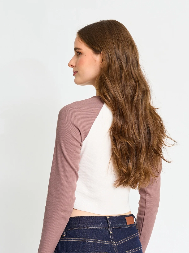 POLERA MANGA LARGA ALGODÓN MUJER INDEX BÁSICA - 2
