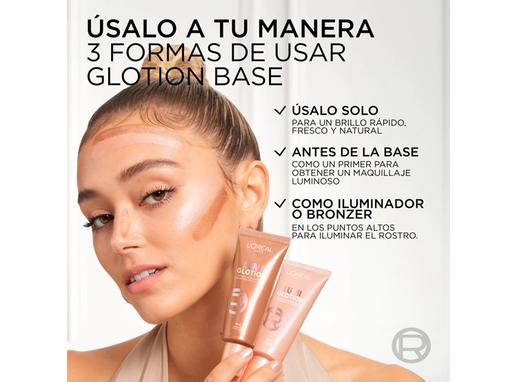 BASE DE MAQUILLAJE LOREAL 40 ML LUMI GLOTION ALL IN 1 FAIR GLOW - 6