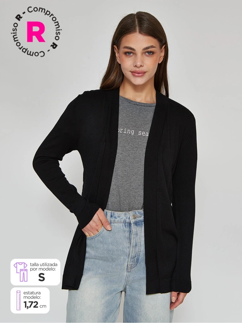 SWEATER MUJER MARQUIS TIPO CAPA ENVOLVENTE - 1