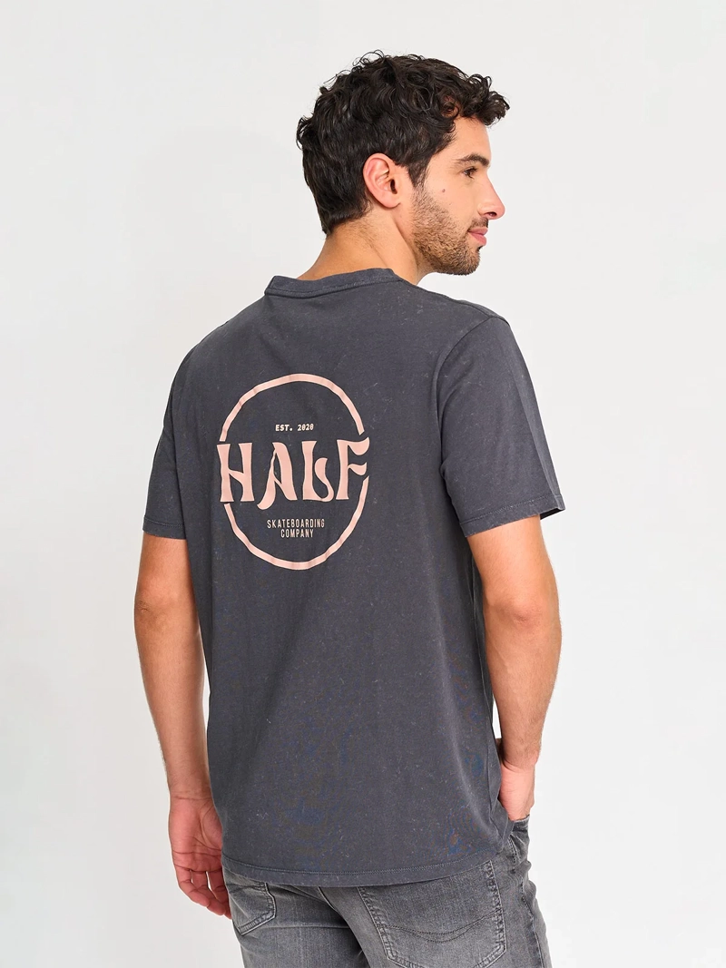 POLERA HOMBRE HALF MANGA CORTA ALGODÓN GRAFITO PRINT - 2