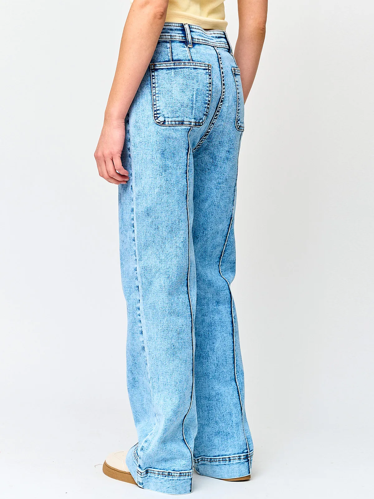 PANTALÓN DE BUZO ALGODÓN MUJER INDEX BOLSILLOS - 3