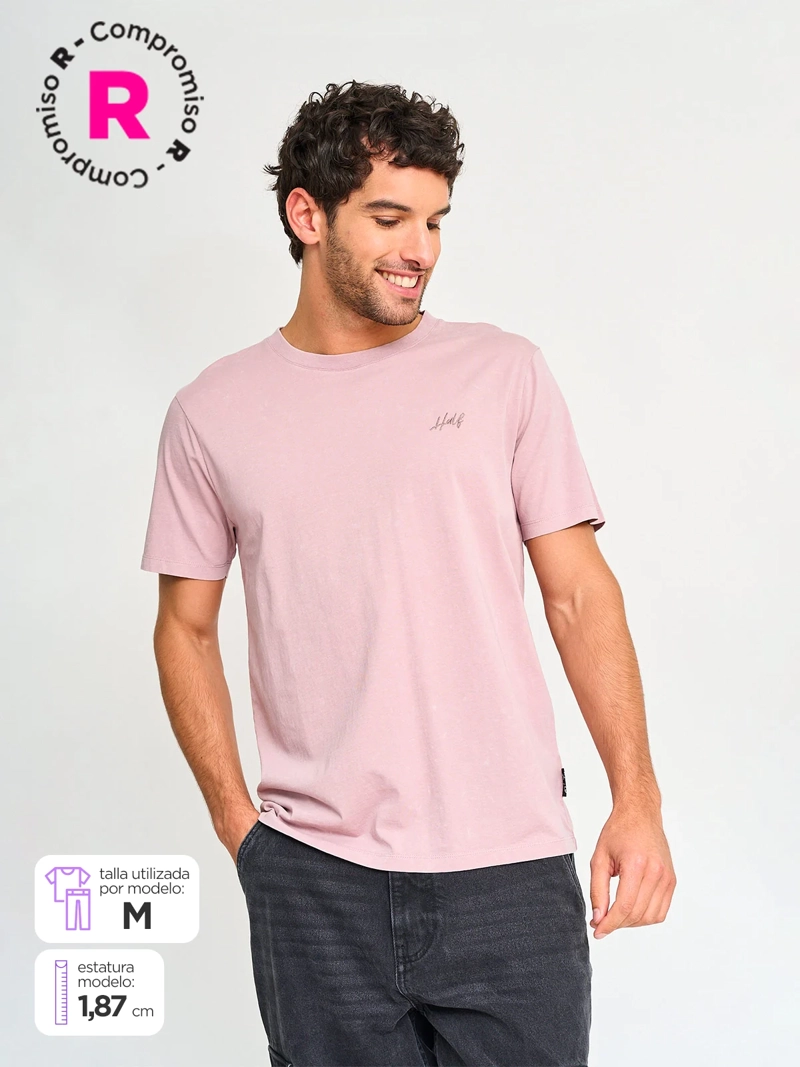 POLERA HOMBRE HALF MANGA CORTA ALGODÓN PRINT - 1