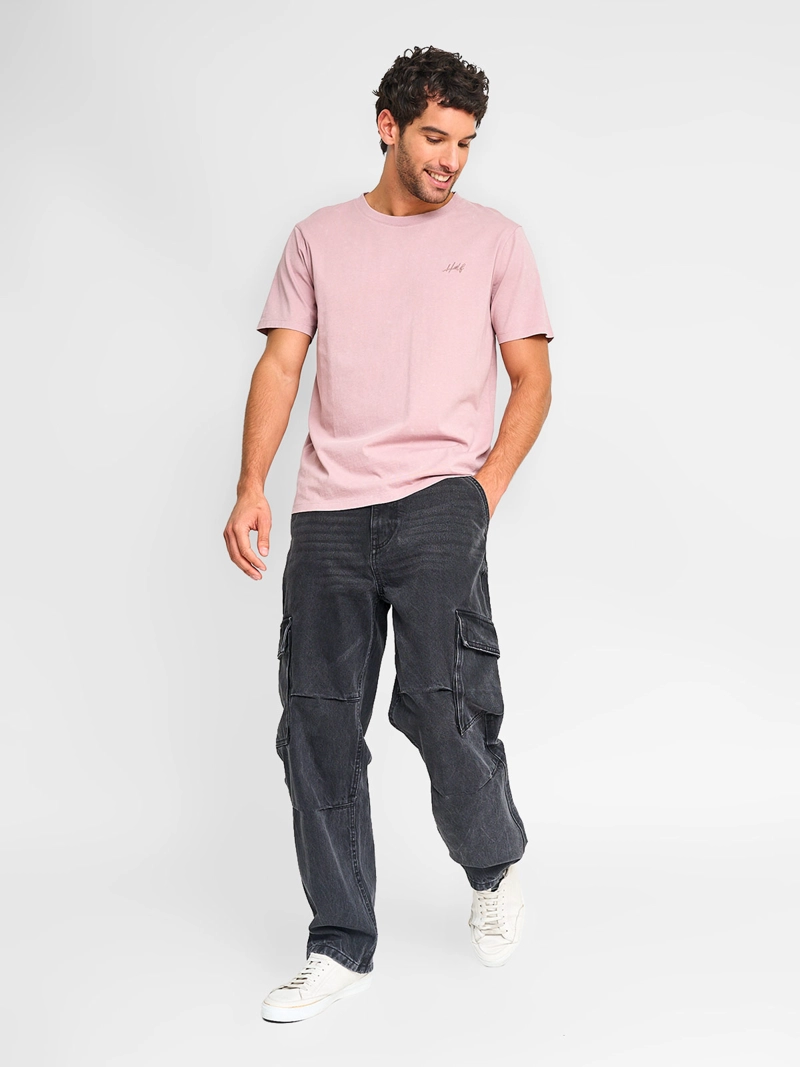 POLERA HOMBRE HALF MANGA CORTA ALGODÓN PRINT - 4