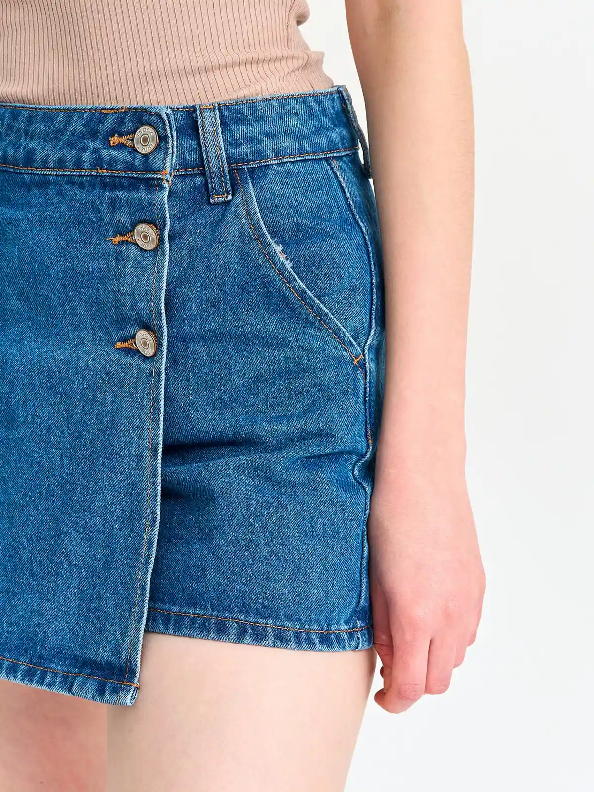 FALDA SHORT ALGODÓN MUJER INDEX DENIM - 4