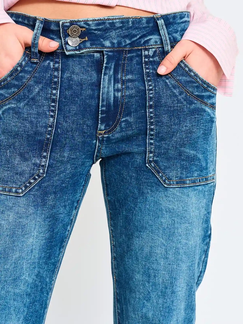 JEANS MUJER INDEX FLARE ALGODÓN  - 4