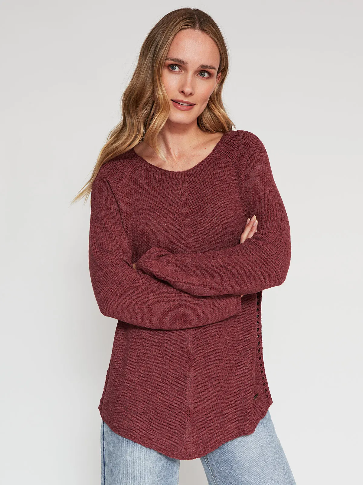 SWEATER MANGA LARGA MUJER AZIZ DAKAR
