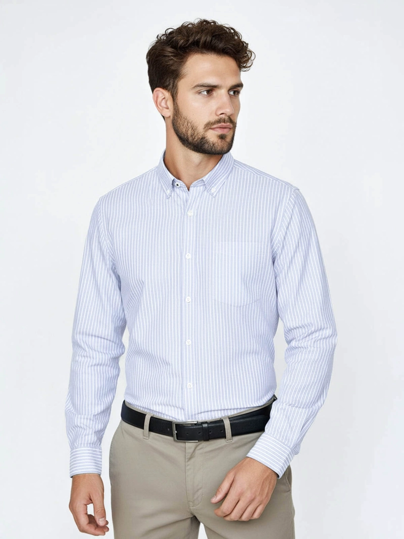 CAMISA MANGA LARGA ALGODÓN HOMBRE REGATTA LÍNEAS - 2