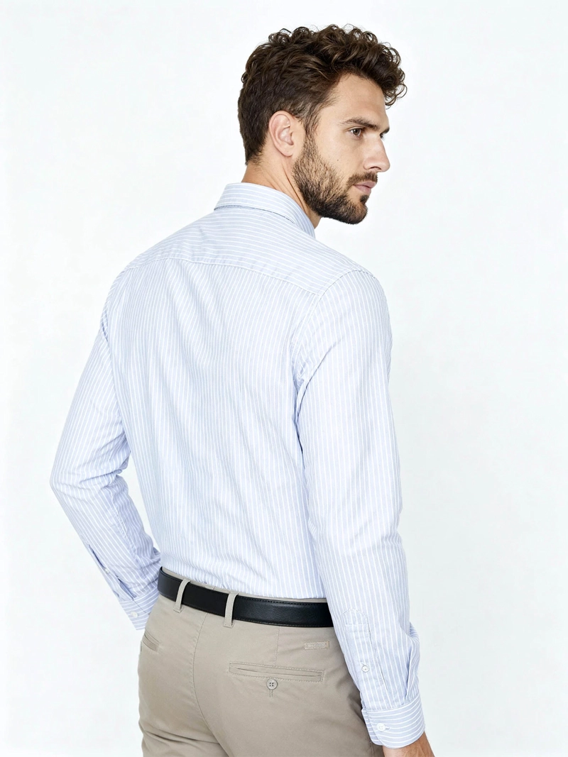 CAMISA MANGA LARGA ALGODÓN HOMBRE REGATTA LÍNEAS - 4