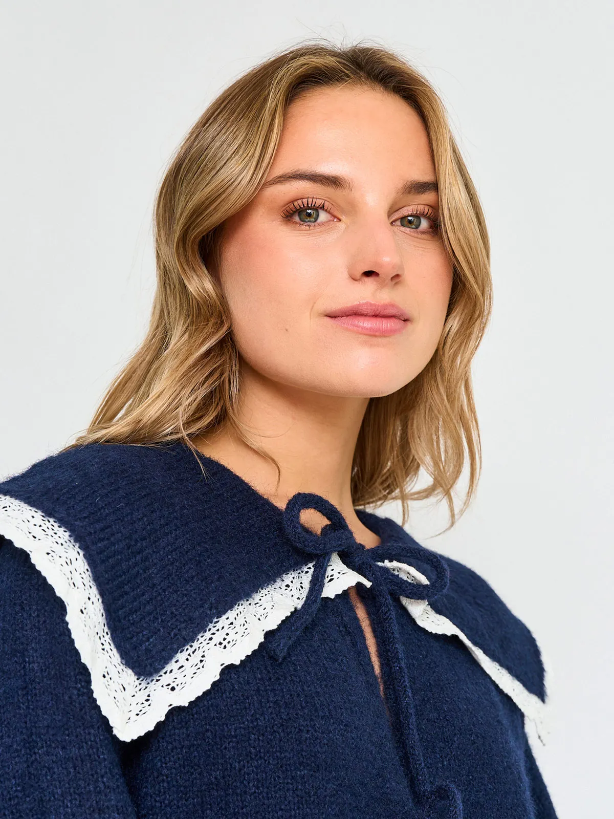 CARDIGAN MUJER INDEX CUELLO BOBO - 3