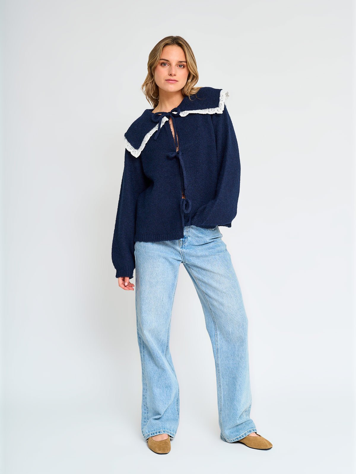 CARDIGAN MUJER INDEX CUELLO BOBO - 4