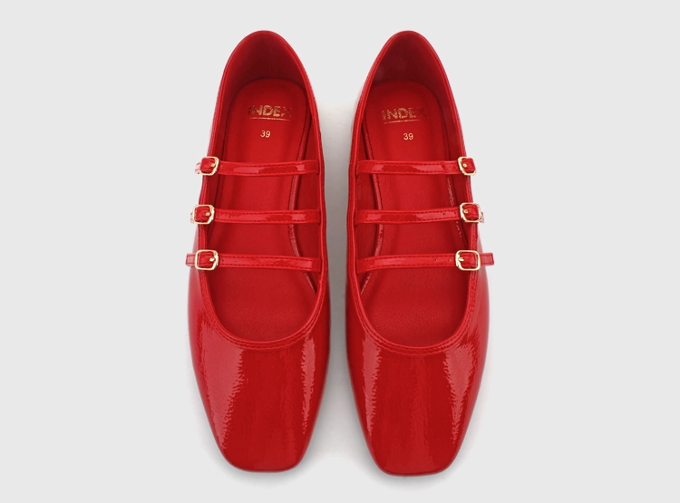 BALLERINAS MUJER INDEX ROJO ISHU - 4