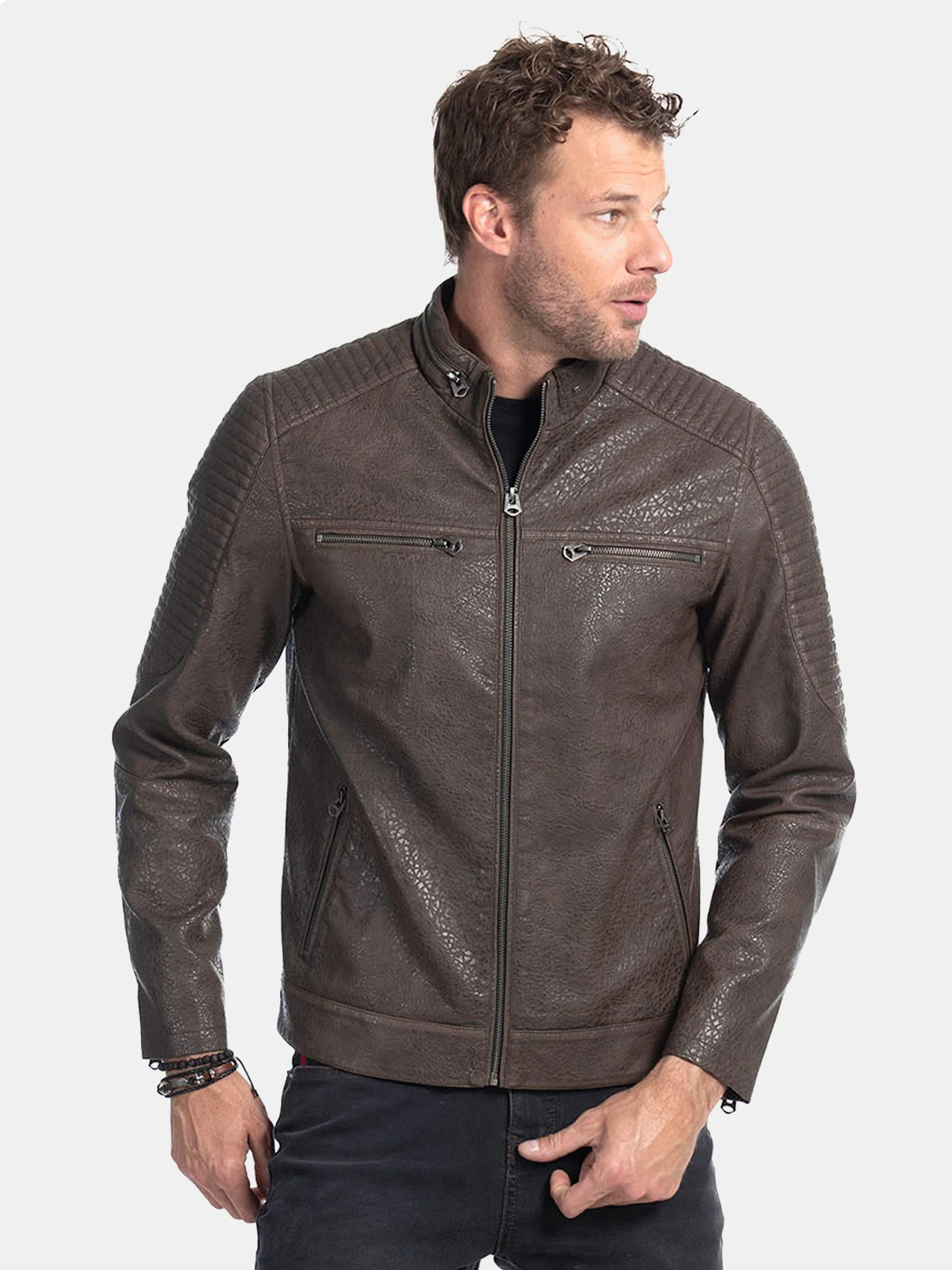 CHAQUETA HOMBRE ELLUS CAFE - 1