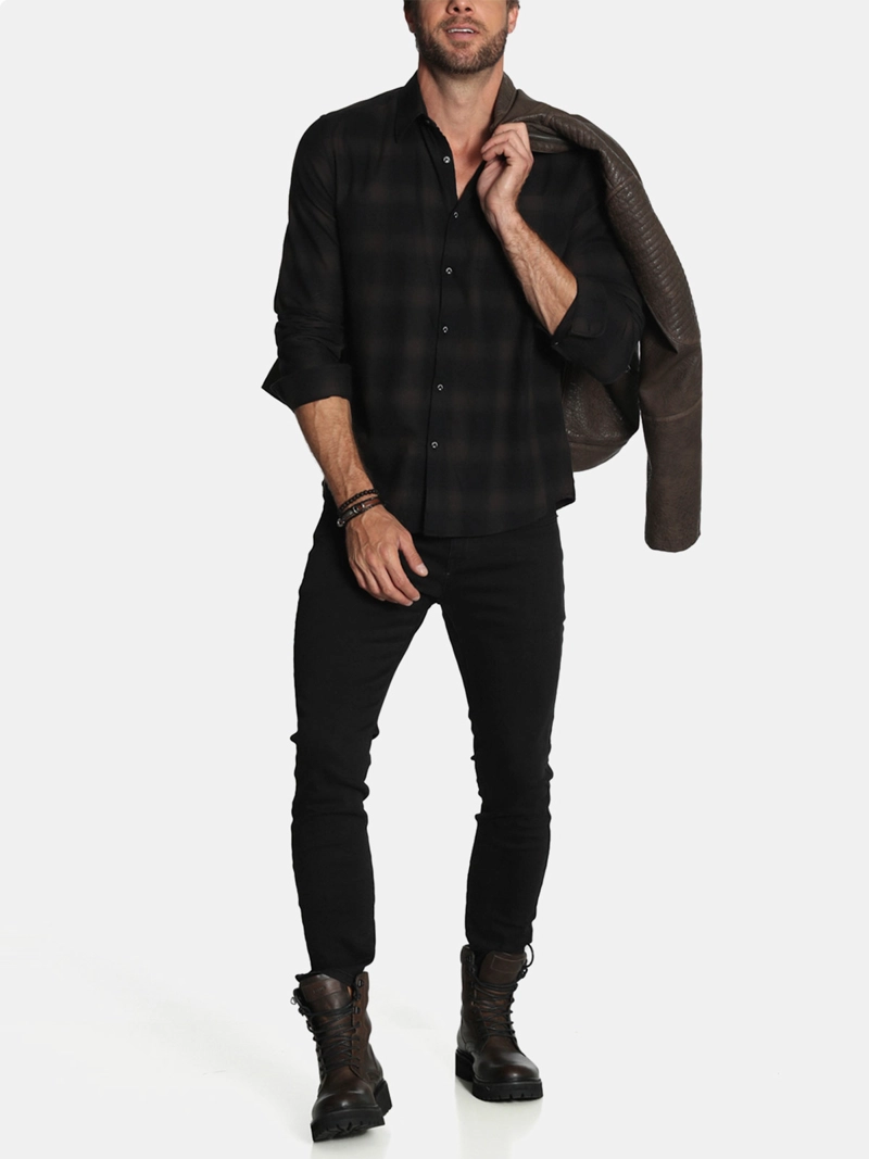 CAMISA HOMBRE ELLUS ALGODÓN MANGA LARGA - 4