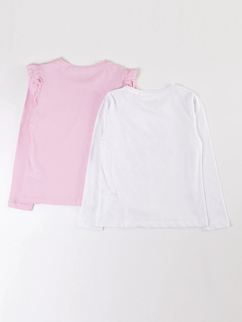PACK X2 POLERA MANGA LARGA ALGODÓN NIÑA HARVEST LENTEJUELAS Y VUELOS - 2