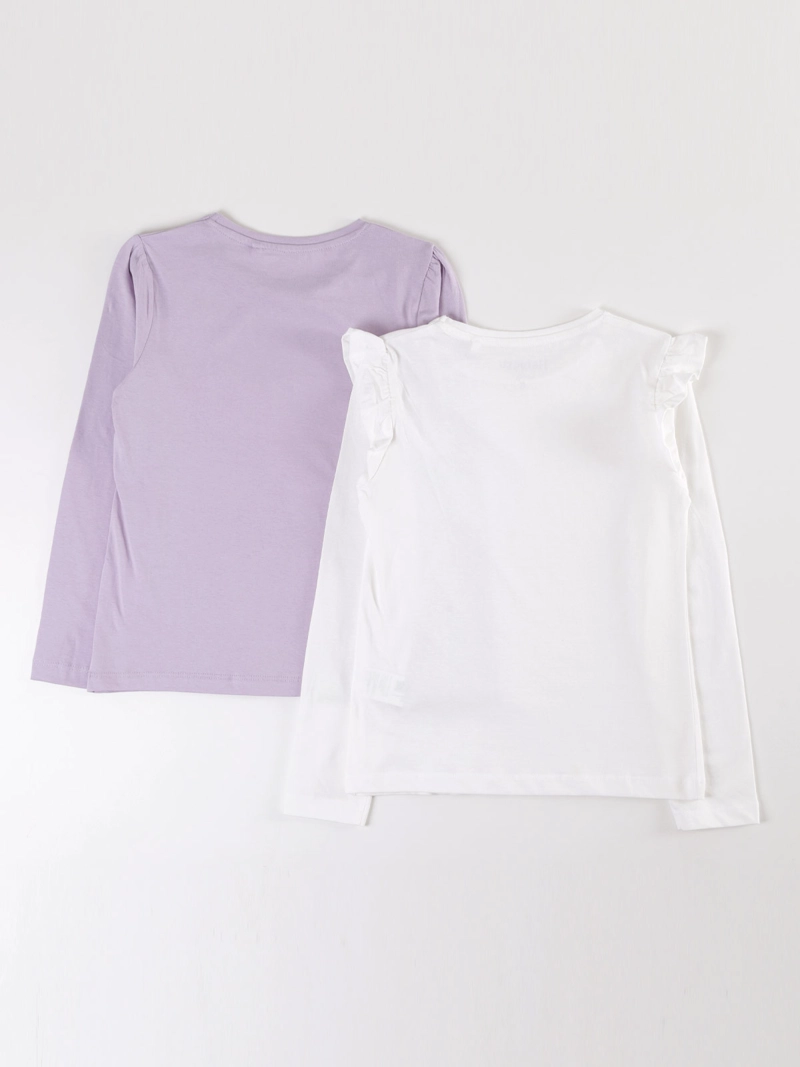 PACK X2 POLERA MANGA LARGA ALGODÓN NIÑA HARVEST LENTEJUELAS Y VUELOS - 2