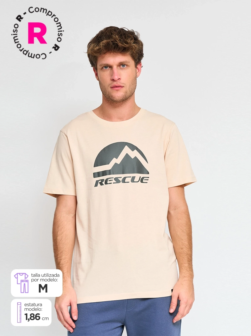 POLERA MANGA CORTA ALGODÓN HOMBRE RESCUE