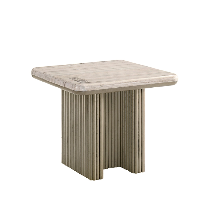 MESA LATERAL MAISON LINETT CELINE MÁRMOL GRIS - 1