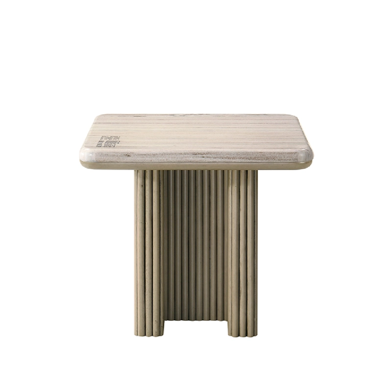 MESA LATERAL MAISON LINETT CELINE MÁRMOL GRIS - 2