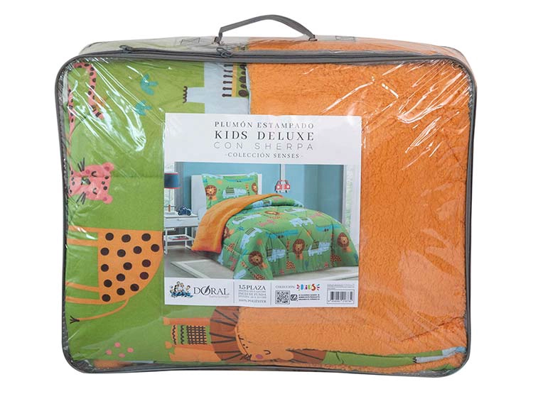 PLUMÓN DORAL SHERPA KIDS ANIMALES 1.5PL - 5