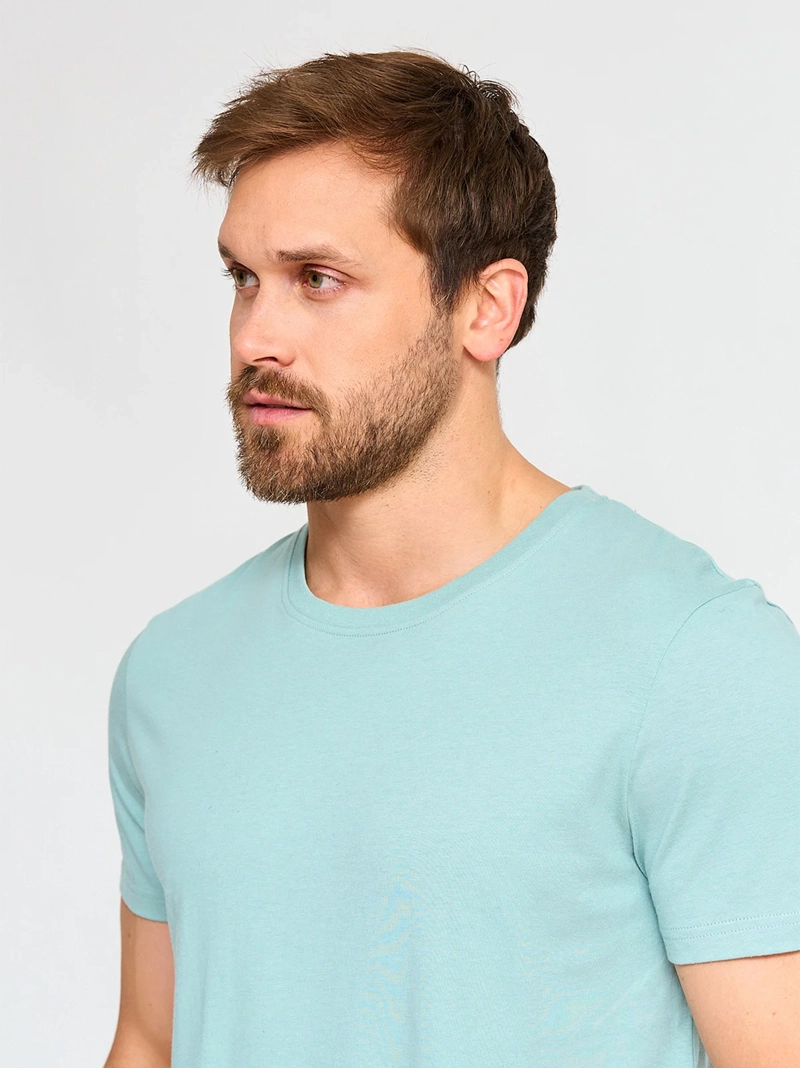 POLERA MANGA CORTA ALGODÓN HOMBRE KENNETH STEVENS CUELLO REDONDO - 3