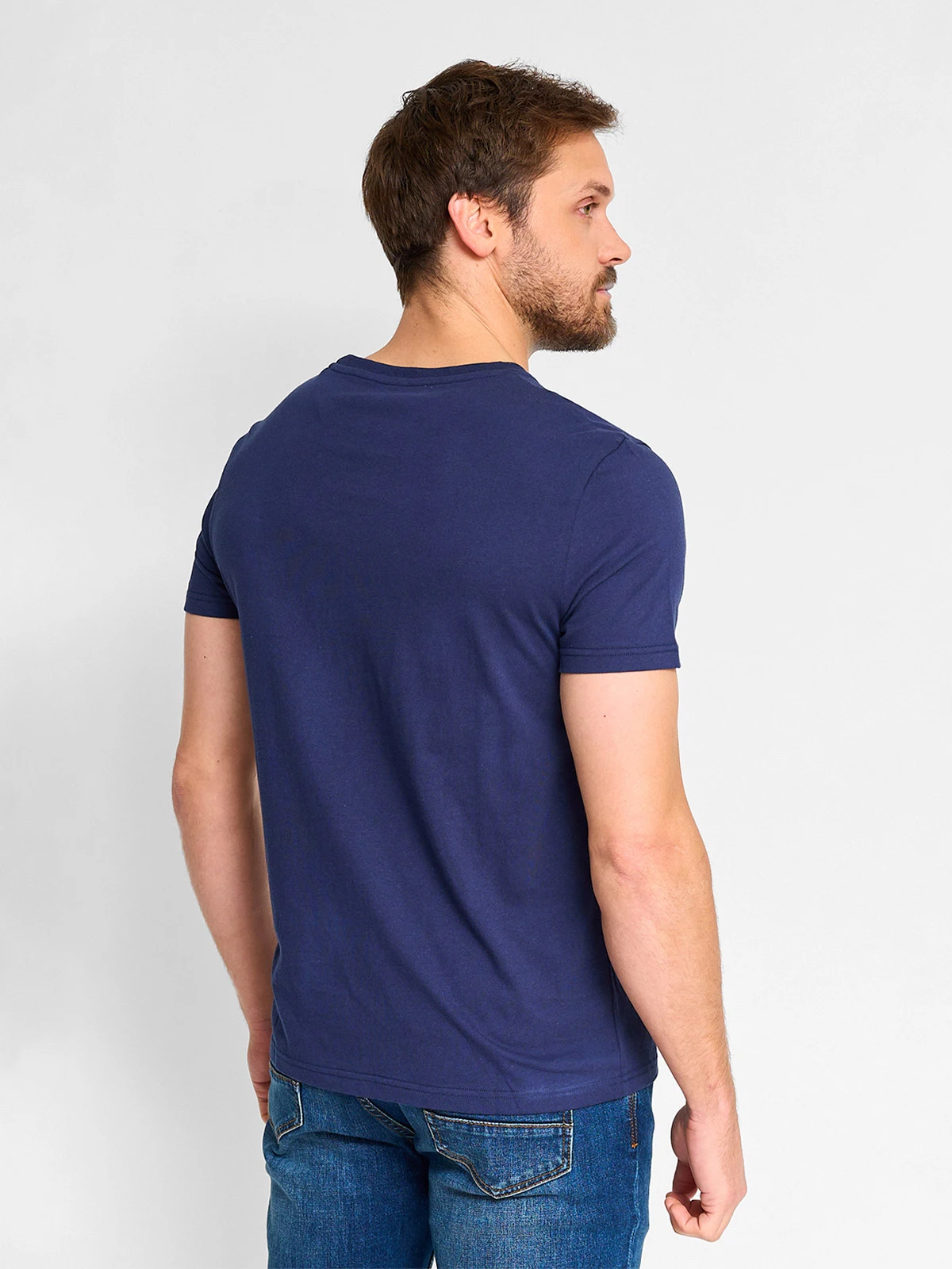 POLERA MANGA CORTA ALGODÓN HOMBRE KENNETH STEVENS CUELLO REDONDO - 2