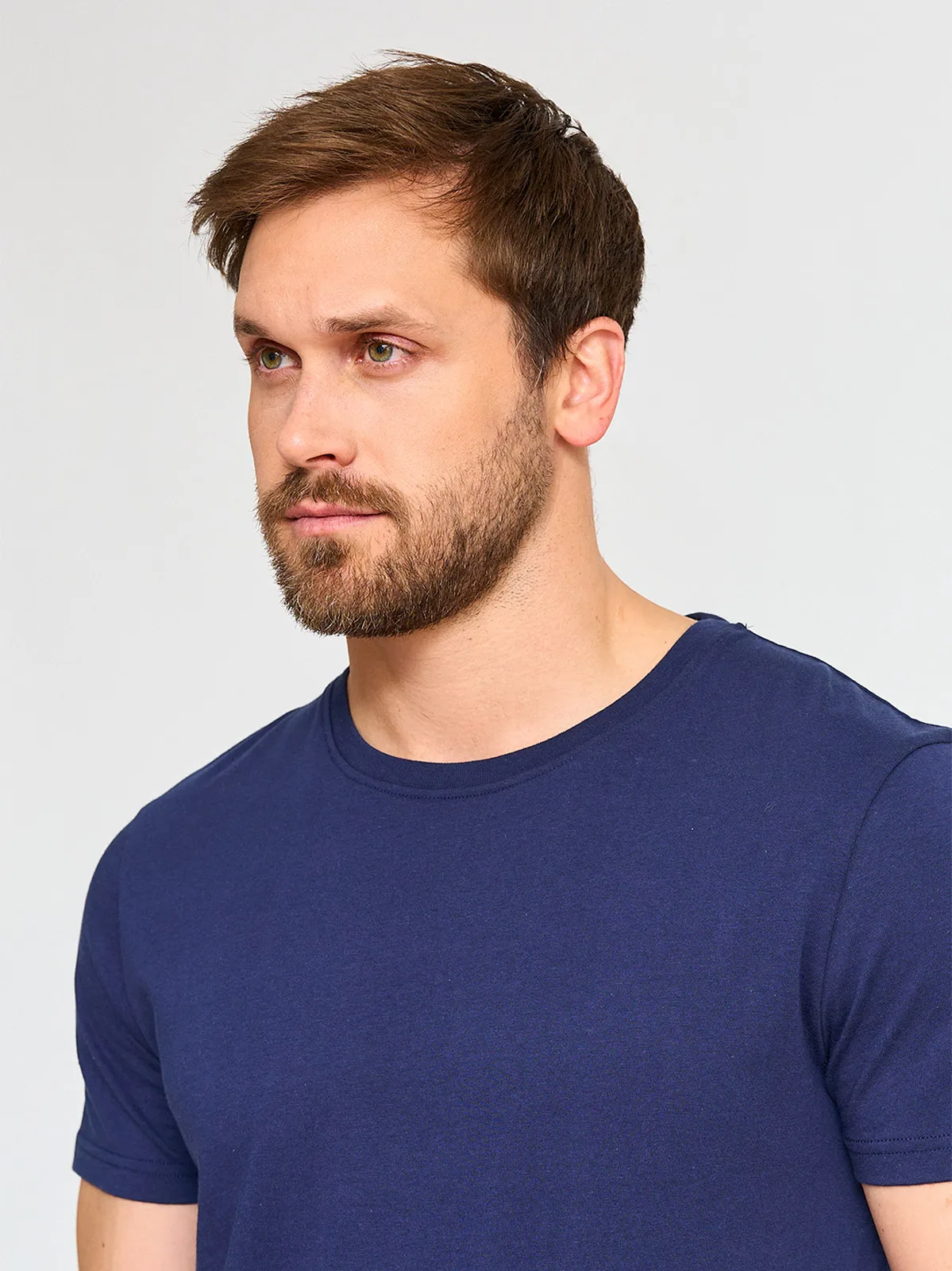 POLERA MANGA CORTA ALGODÓN HOMBRE KENNETH STEVENS CUELLO REDONDO - 3