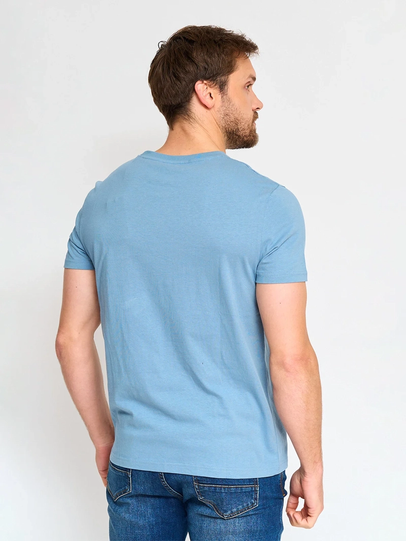 POLERA MANGA CORTA ALGODÓN HOMBRE KENNETH STEVENS CUELLO REDONDO - 2