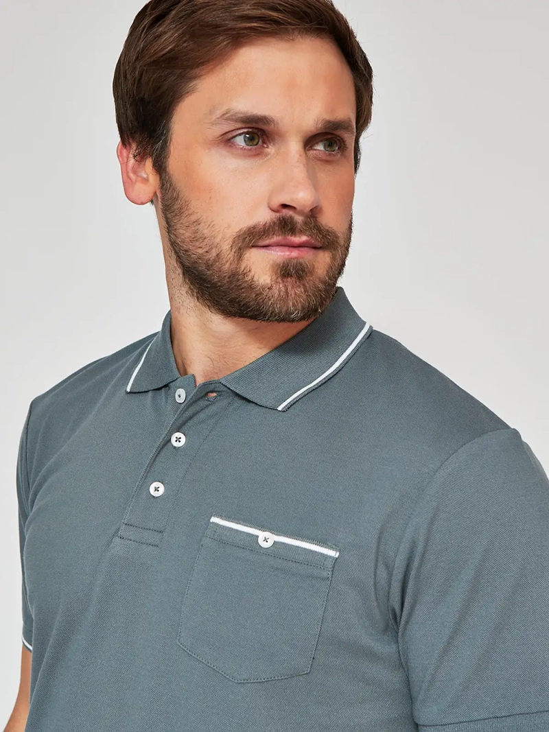 POLERA MANGA CORTA ALGODÓN HOMBRE KENNETH STEVENS PIQUÉ - 3