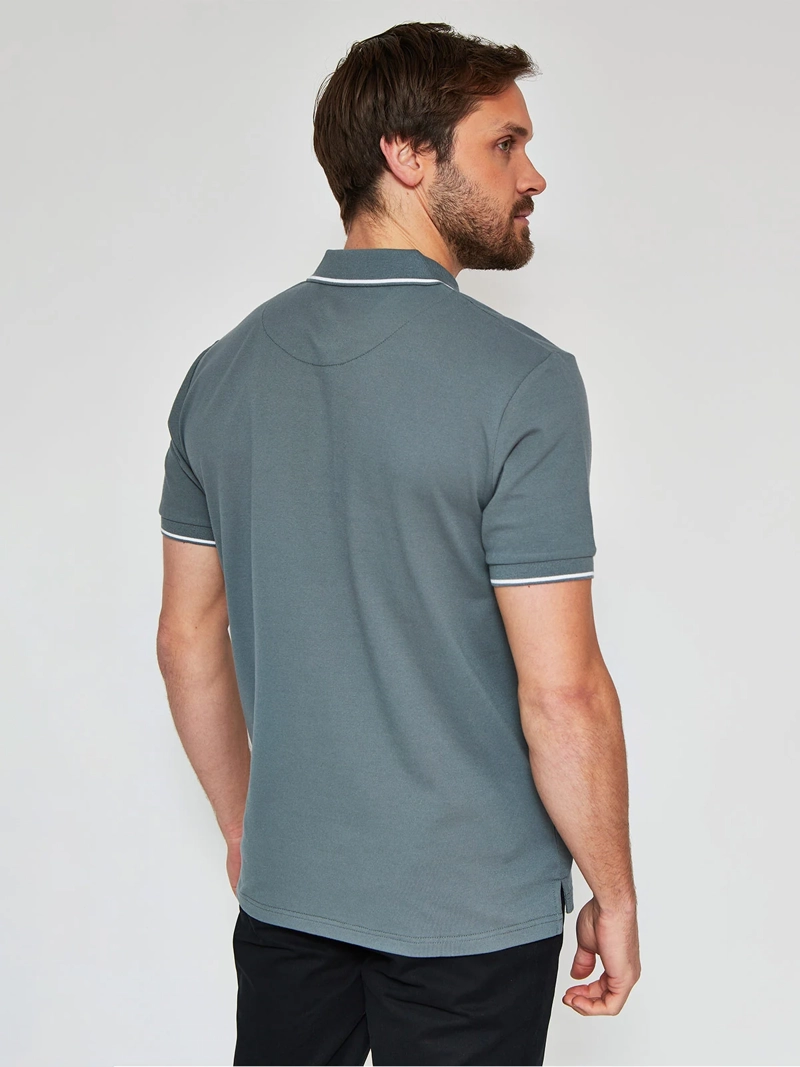 POLERA MANGA CORTA ALGODÓN HOMBRE KENNETH STEVENS PIQUÉ - 2