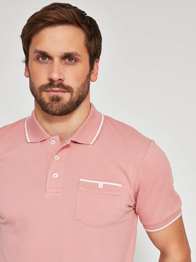 POLERA MANGA CORTA ALGODÓN HOMBRE KENNETH STEVENS PIQUÉ - 3
