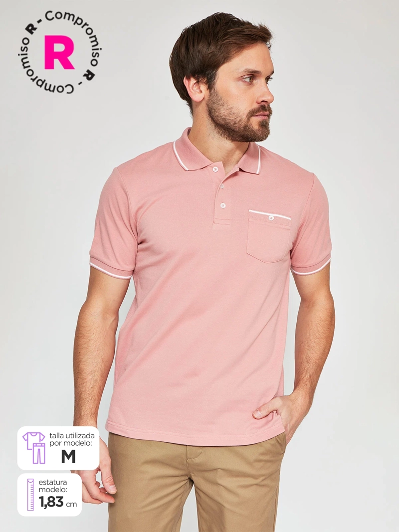 POLERA MANGA CORTA ALGODÓN HOMBRE KENNETH STEVENS PIQUÉ - 1