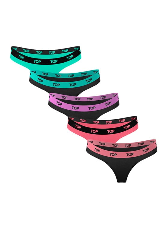 PACK 5 CALZONES COLALESS MUJER TOP MULTICOLOR M502AP5C1 - 13