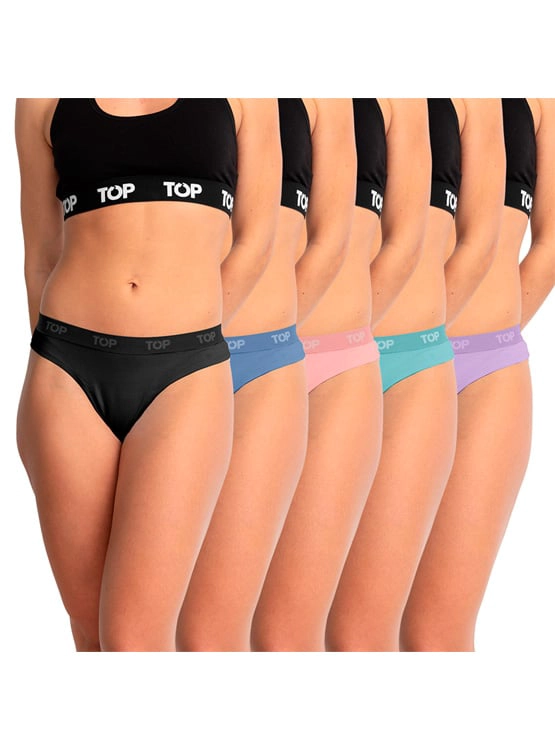 PACK 5 CALZONES COLALESS MUJER TOP MULTICOLOR M502AP5C2 - 1