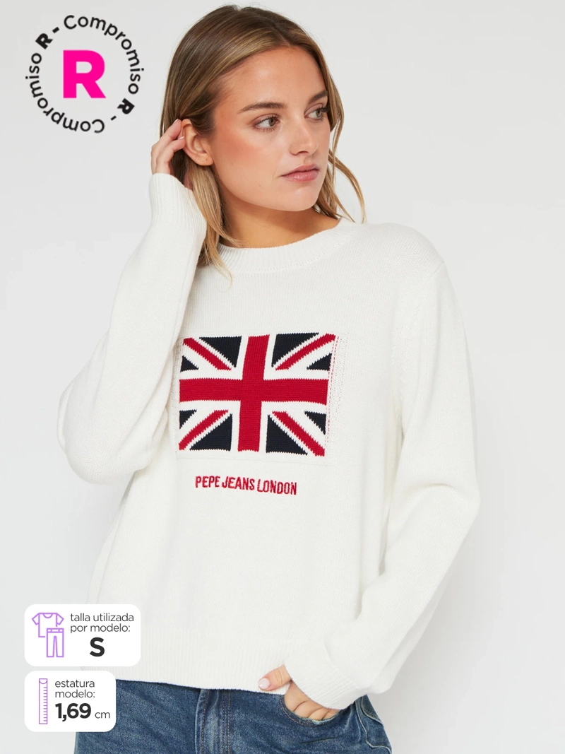 Cardigan Pepe Jeans - Taille 10 - Couleur Crème - Occasion Très Bon état