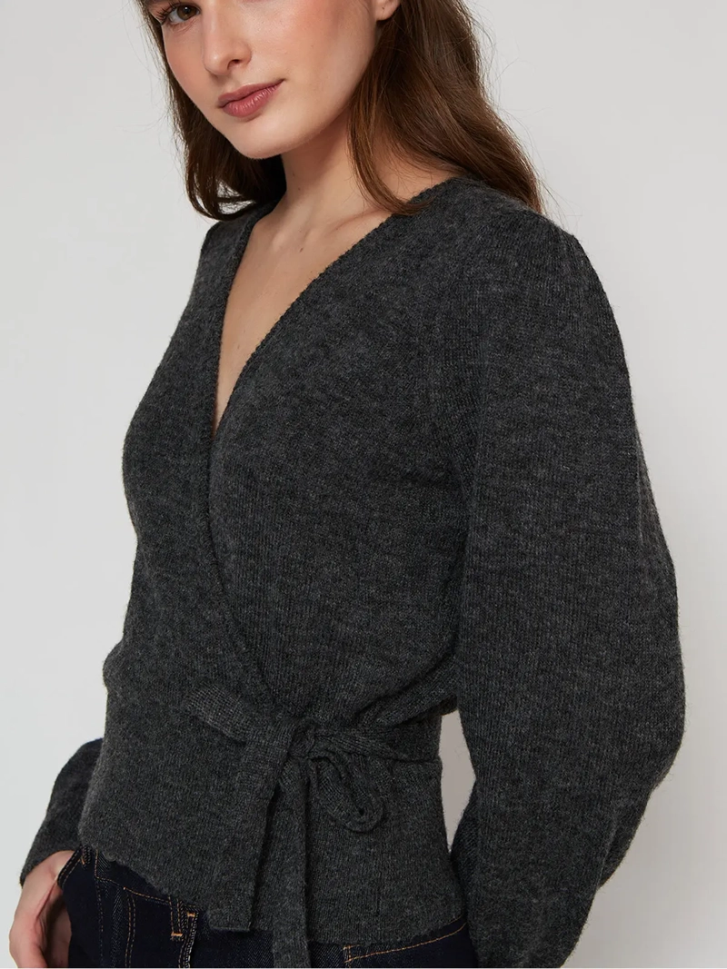 SWEATER MUJER MARQUIS CRUZADO AMARRA - 3