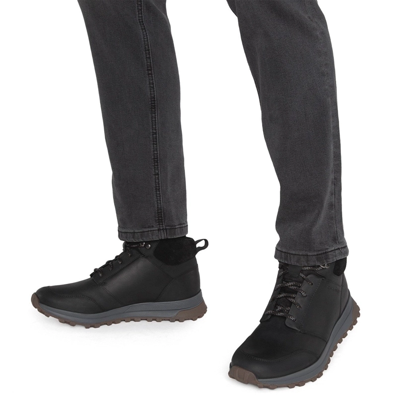 BOTINES CUERO HOMBRE GUANTE NEGRO EDMOD - 2