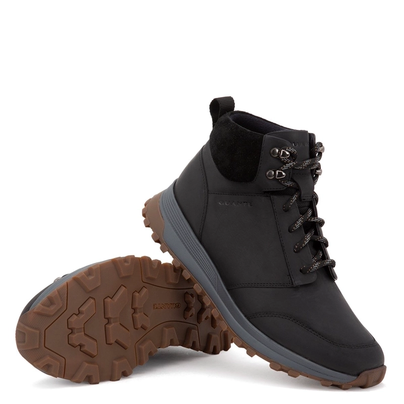 BOTINES CUERO HOMBRE GUANTE NEGRO EDMOD - 5