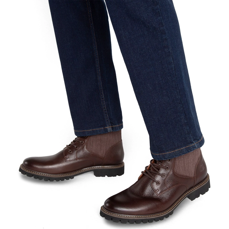 BOTINES CUERO HOMBRE GUANTE CHOCOLATE HELSINKI 35683 - 2