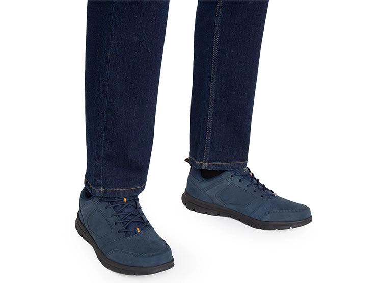 ZAPATOS CUERO HOMBRE GUANTE AZUL MARINO 35607 - 5