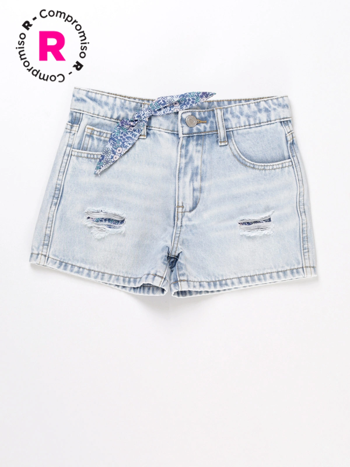 SHORT ALGODÓN NIÑA HARVEST DENIM - 1