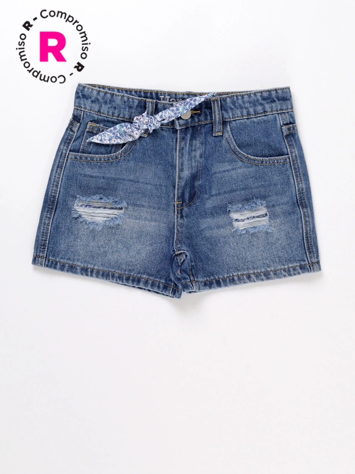 SHORT ALGODÓN NIÑA HARVEST DENIM - 1