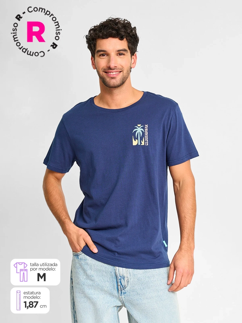 POLERA MANGA CORTA ALGODÓN HOMBRE CLOUDBREAK - 1